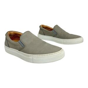 Greats Brooklyn Womens Size 6 Gray Slip On Leather Sneakers